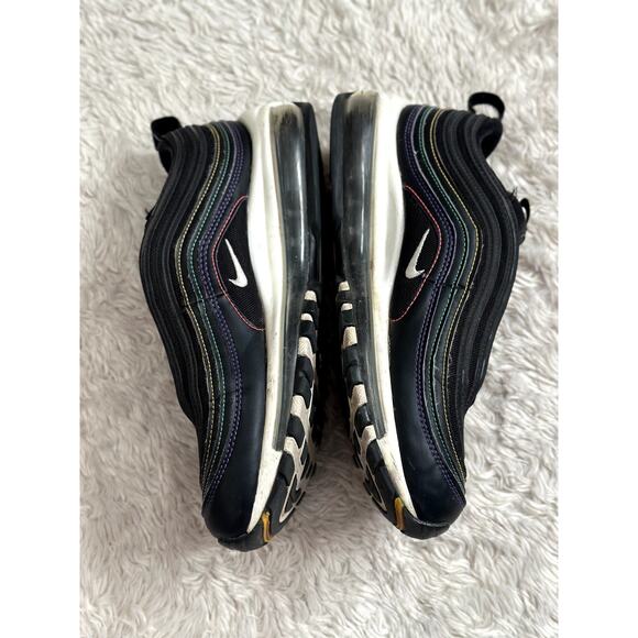 Nike 7.5 Women's Air Max 97 Multi Stitching Black White Purple CK0738-001 - Picture 2 of 7